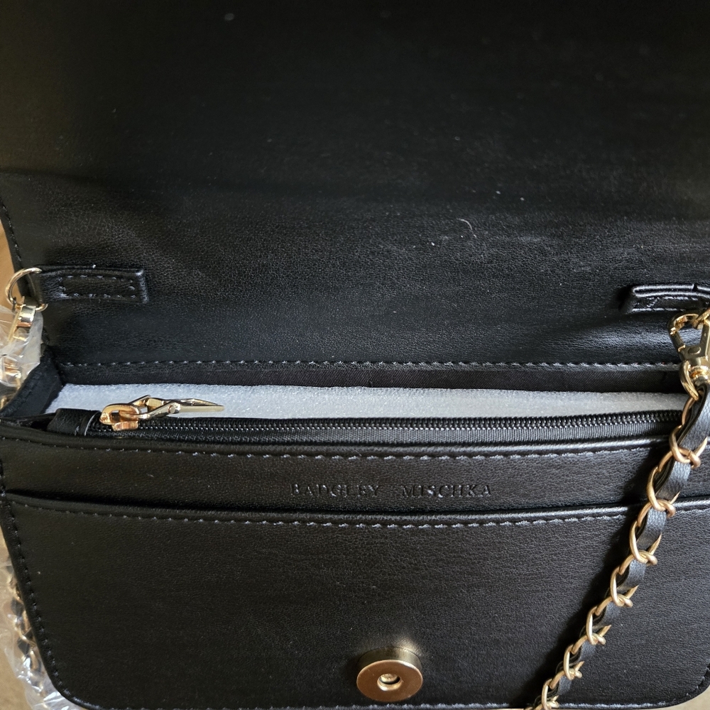 Badgley Mischka Black Sequin Crossbody Bag ~ Brand New - Picture 5 of 9